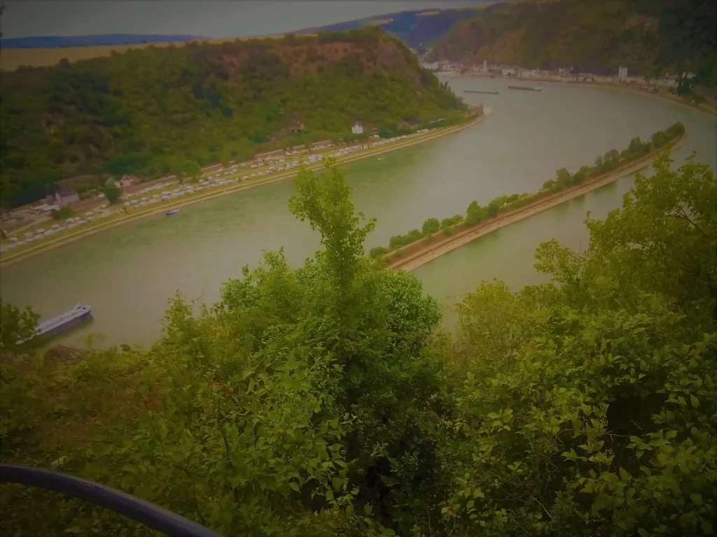 Middle Rhine Valley and Lorelei route for a Germany travel map