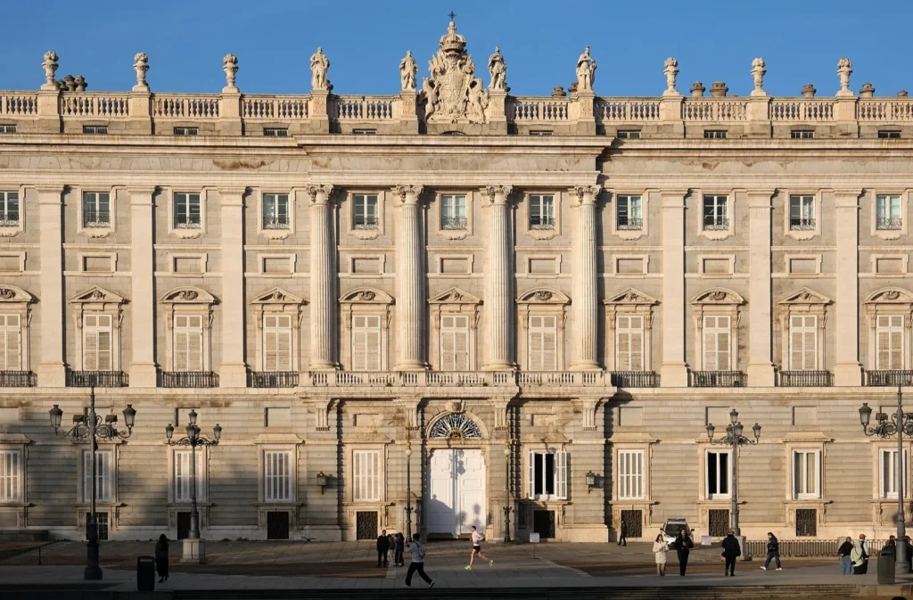 Royal Palace of Madrid for a city center tourist map route