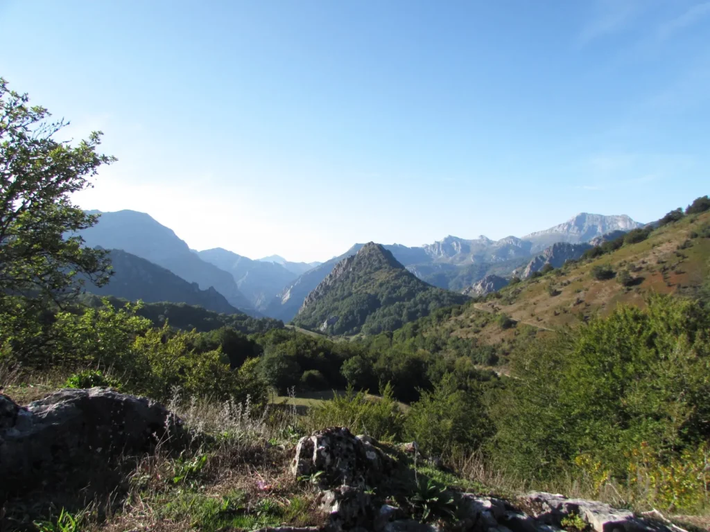 Picos de Europa mountains in Asturias for northern Spain route planning