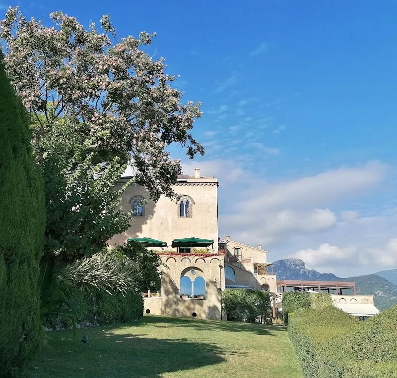 Villa Rufolo viewpoint on a Ravello tourist map