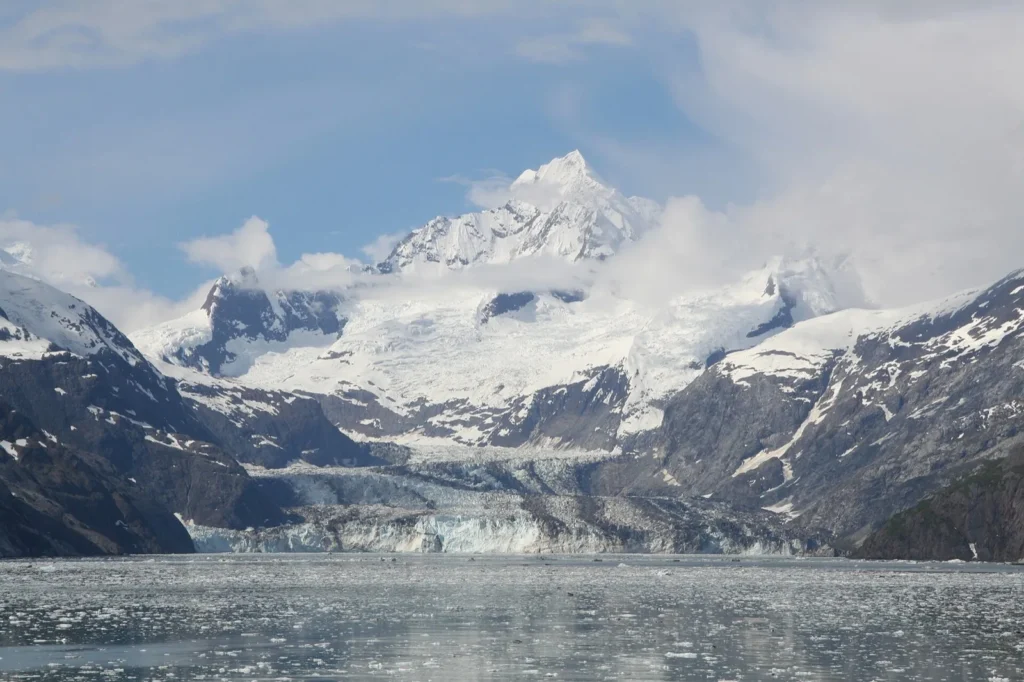 Johns Hopkins Glacier area in Glacier Bay National Park map planning