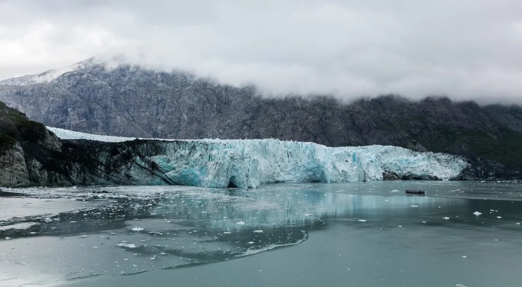 Margerie Glacier on a Glacier Bay National Park Alaska map route