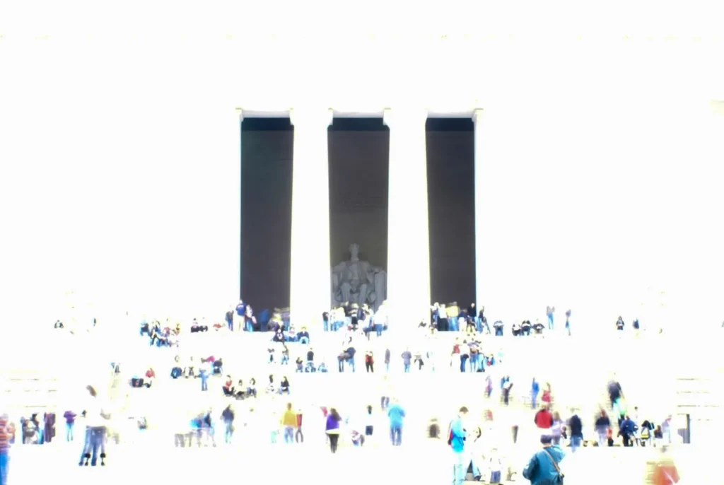 Lincoln Memorial area for Washington DC memorial loop map planning