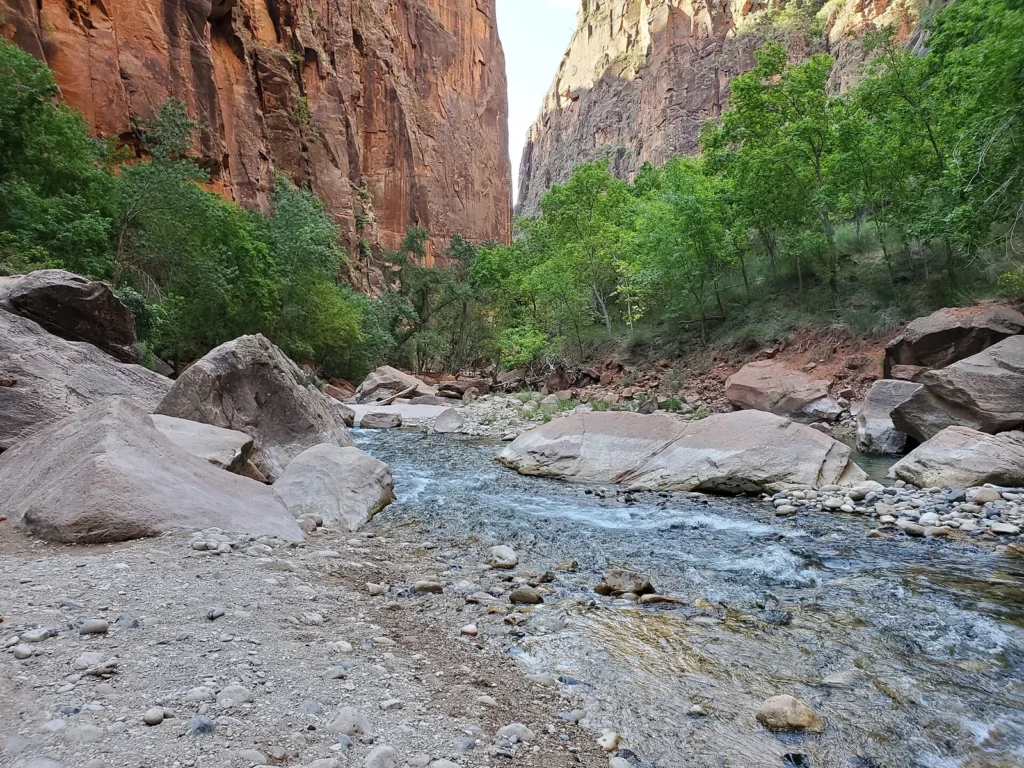 Riverside Walk gateway to The Narrows in Zion National Park