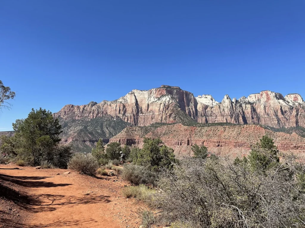 The Watchman Trail area near Springdale and Zion visitor center