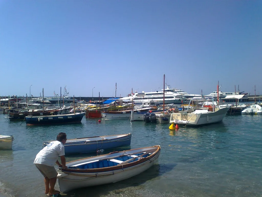 Boats at Marina Grande on Capri