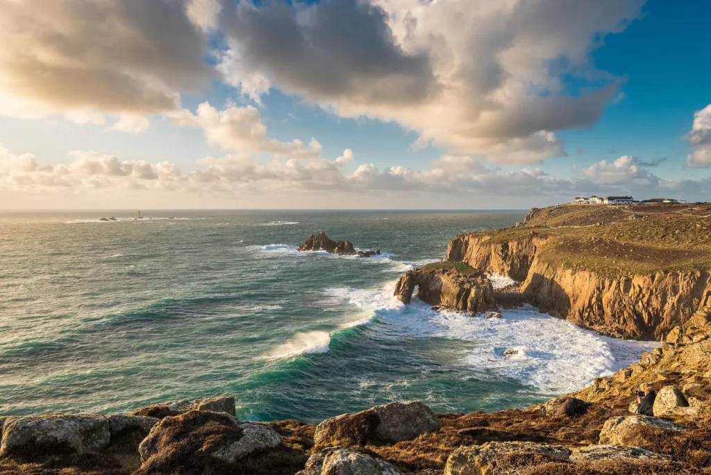 Rocky coast at Land's End in Cornwall