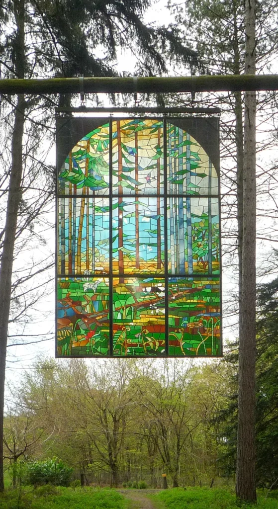 Cathedral installation on the Forest of Dean Sculpture Trail