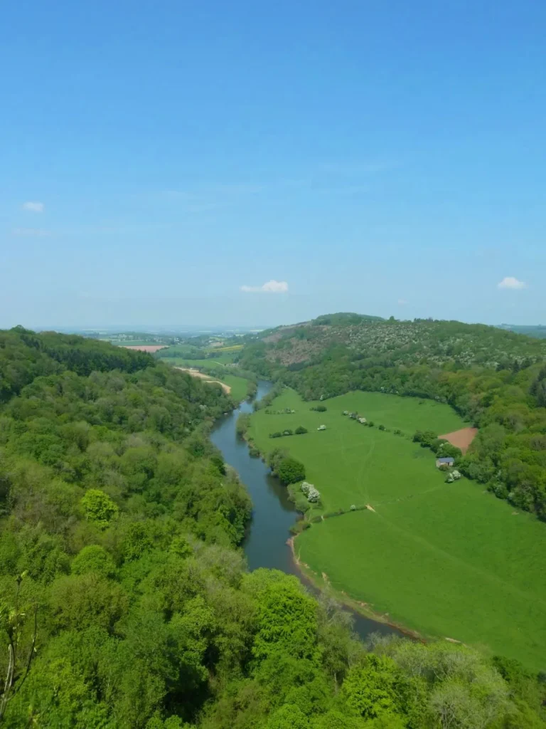 River Wye viewed from Symonds Yat Rock in the Forest of Dean