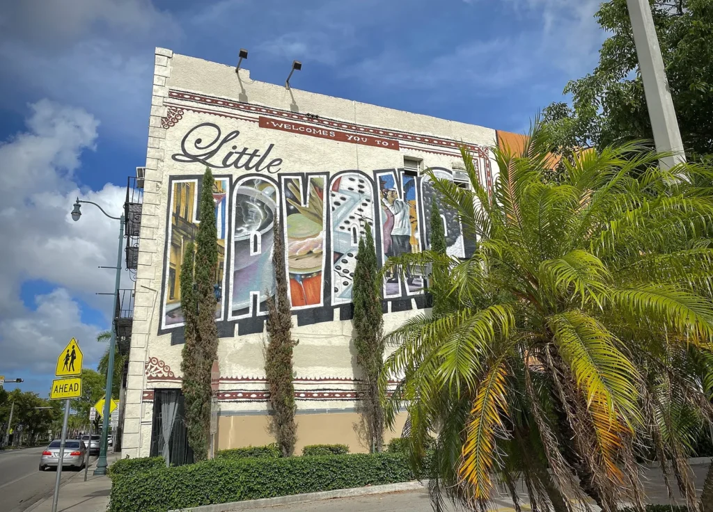 Welcome landmark in Little Havana, Miami
