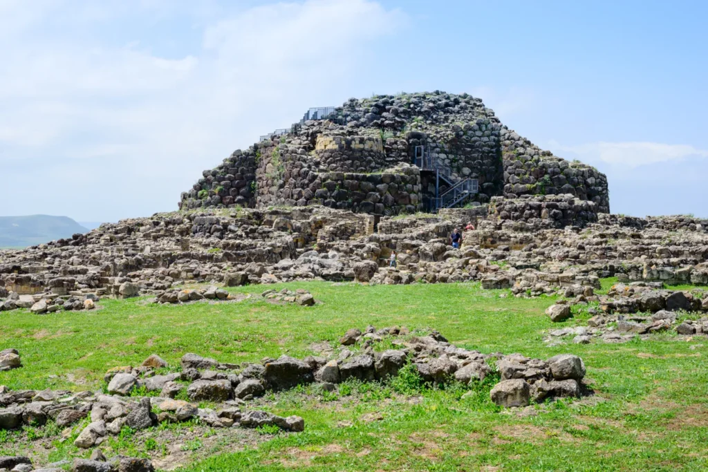 Nuraghe Su Nuraxi archaeological site in Sardinia